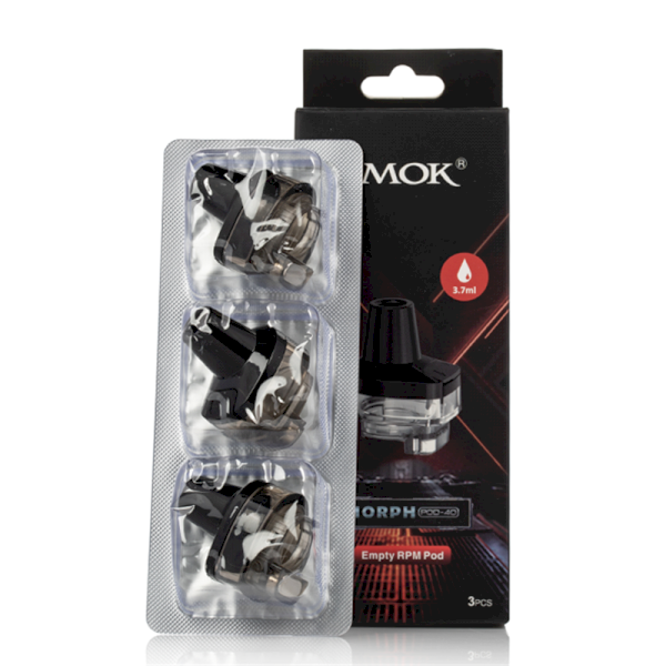 SMOK Morph Pod 40 Empty RPM Pod (Black) - 3 Pack